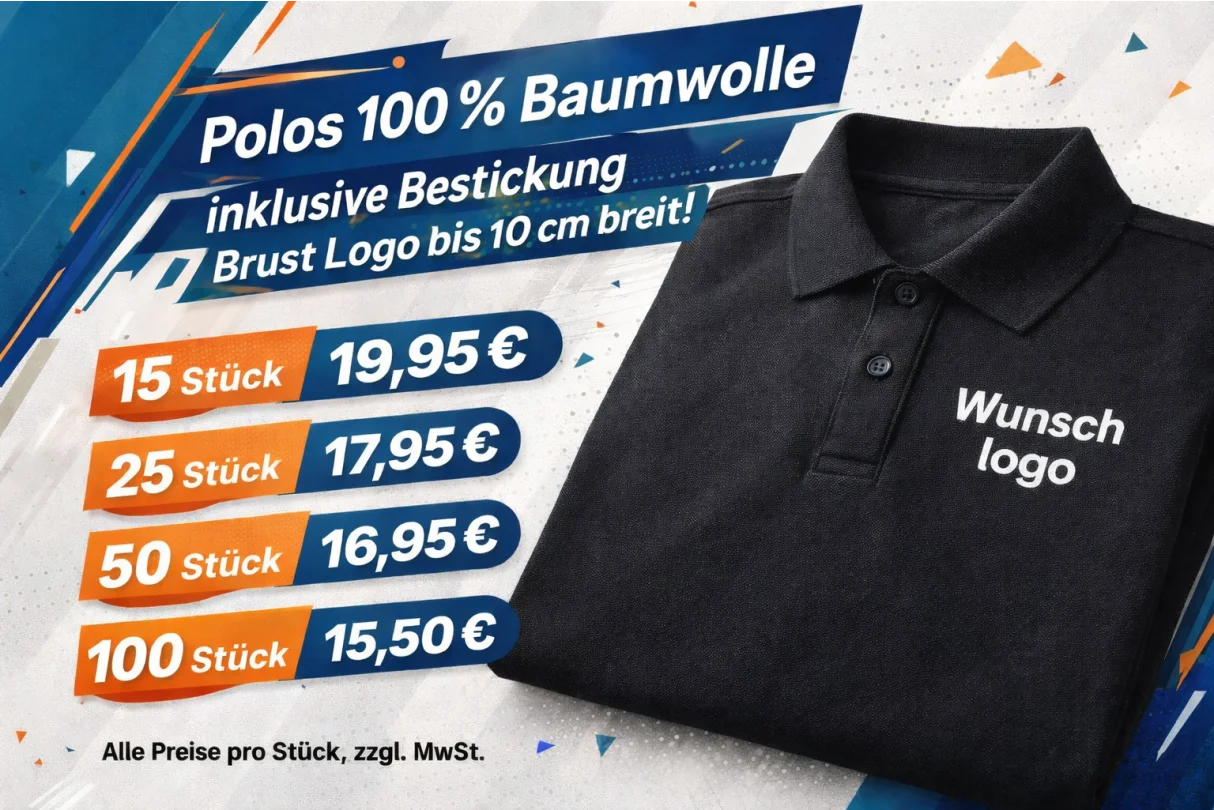 Bestickte Polos – Angebot